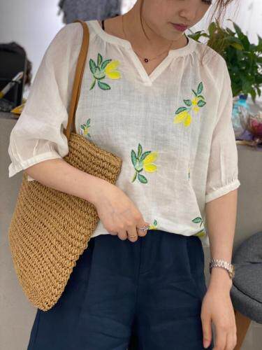 纯亚麻衬衣，女装，玛雅丽人