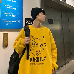 S6078-P35 春季圆领卫衣男大码韩版宽松长袖外套男图片