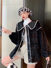 娃娃领皮毛一体，火爆，其它，S.S