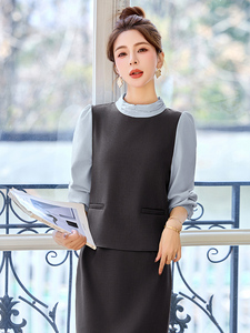 气质女神范高端套装女2026春新款韩系高级感穿搭阔腿裤职场两件套图片