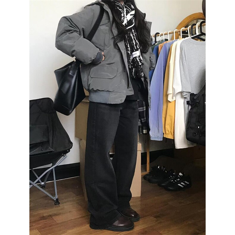 连帽毛领羽绒棉服男女冬季加厚派克服韩系小个子棉衣棉袄MY413,男装棉衣,星座1116A（原606A-3）