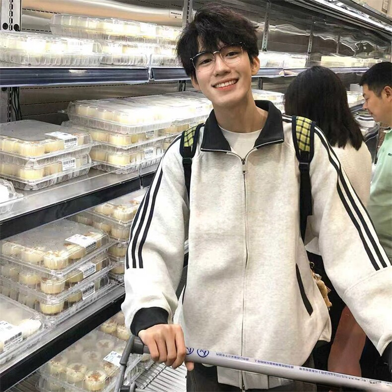 抖音得物高品质美式高街重磅结构设计拼接织带立领卫衣外套CM42,女装短外套,电商A486-1