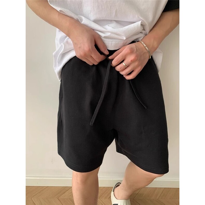 黑色短裤男女夏季美式复古休闲运动卫裤欧美高街vibe五分裤子潮,男装休闲裤,星座1210-1