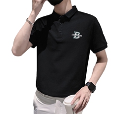白色2022精神小伙修身polo衫男士短袖T恤PL506-P48控价68，男装Polo衫，电商A108