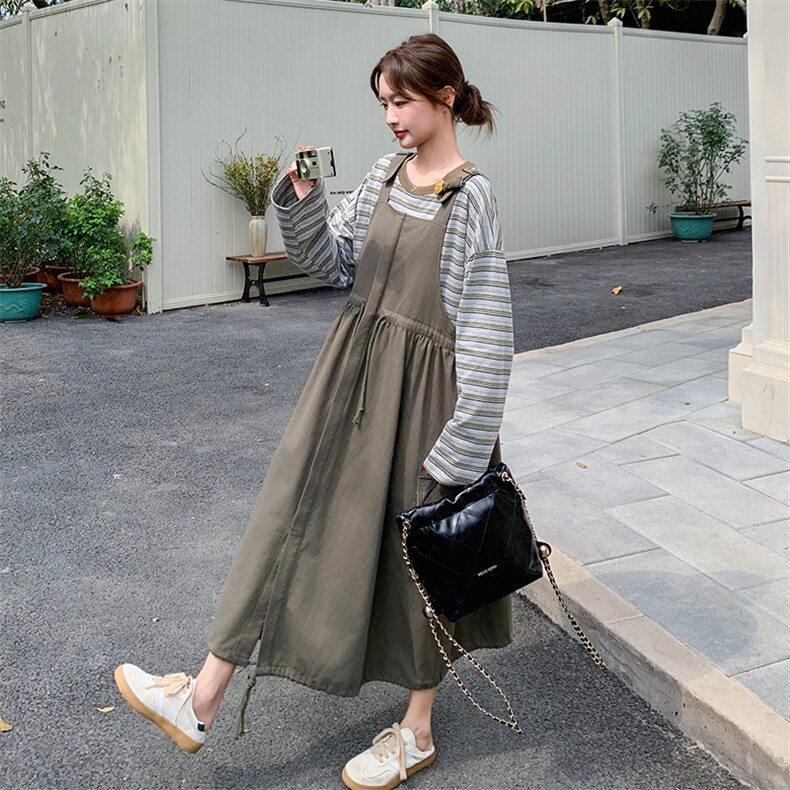 现?货?春款舒适时髦背带裙两件套2D151-2512-P195-K278,女装套装/套裙,2D151