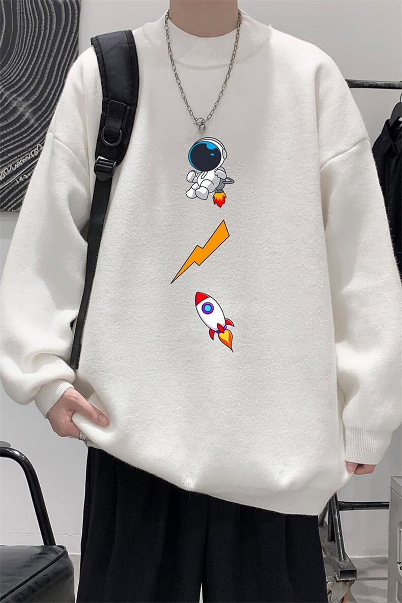 控68半高领毛衣男士大码针织衫男毛线衣男M18165-P45加绒款-P65,男装针织衫/毛衣,电商A040