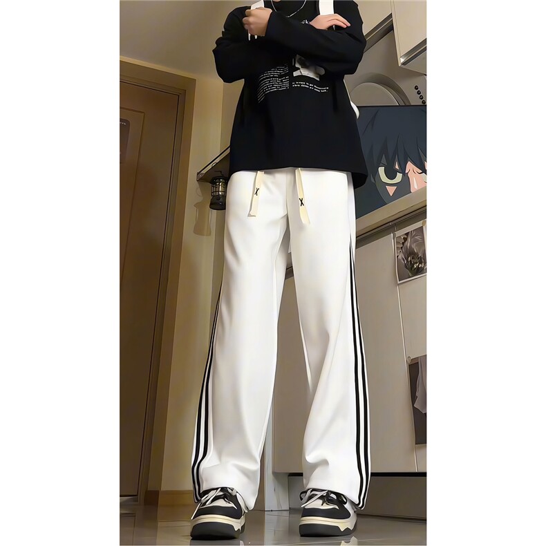 加长版裤子男款高个子188休闲条纹卫裤115cm运动裤KZ017P48,男装休闲裤,电商B312