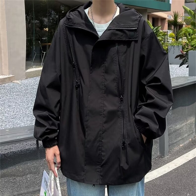 户外休闲运动连帽冲锋衣夹克衫男士外套JK601P65,男装夹克,星座1116-2