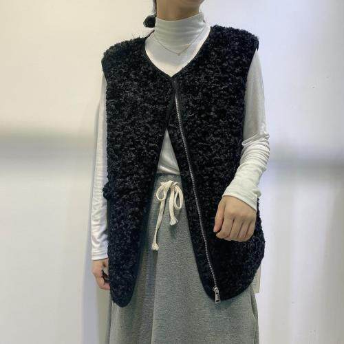 现货：皮毛一体马甲，女装马夹，D壹