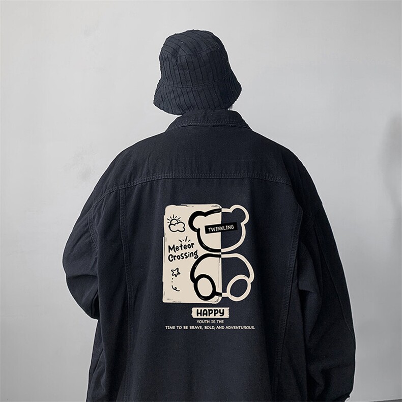 牛仔夹克男大码牛仔外套男茄克 NJ77352-P60图片