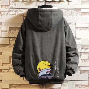 NM53036-P140 牛仔外套男大码加厚加绒衣男羊羔毛服男图片