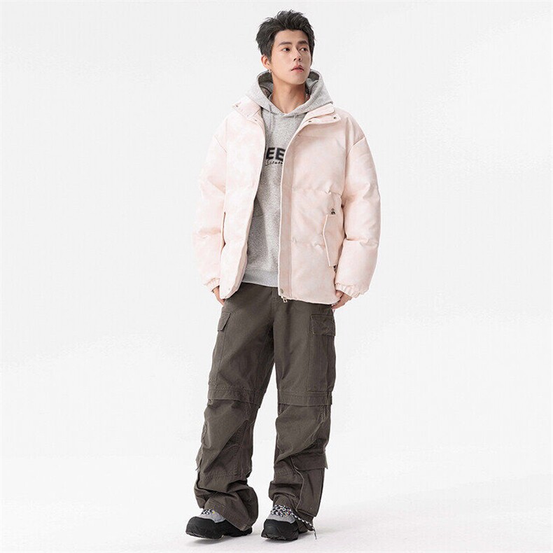 冬季棉衣男女情侣棉服痞帅青少年PU保暖皮外套,男装棉衣,星座1206（原A206）