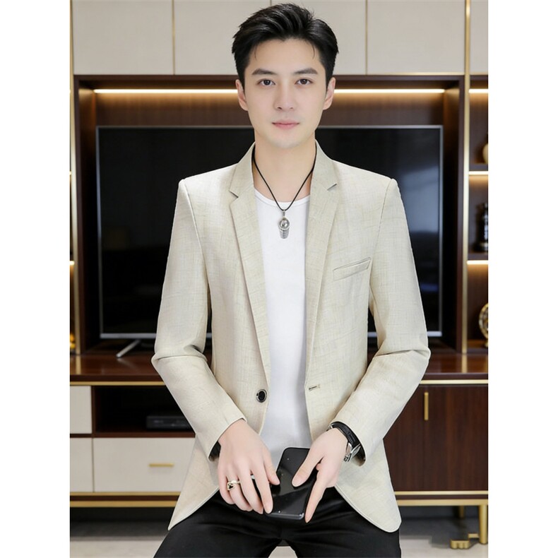 休闲西服套装男2026新品韩版修身男装春季外套轻奢小西装YZ07-P75,男装西服套装,星座509