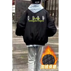 字母印花飞行员夹克男女春秋宽松百搭薄款棒球服外套JB2118，男装夹克，星座1116A（原606A-3）