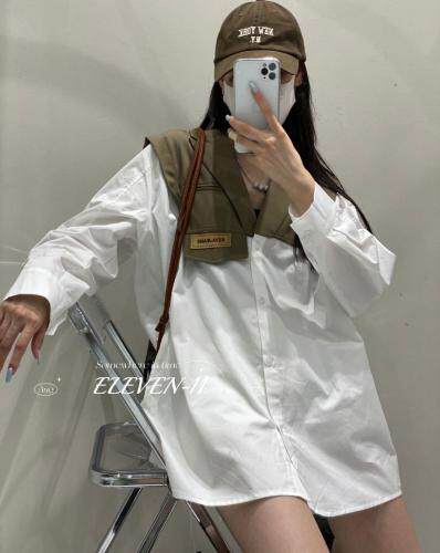撞色衬衣，其它，ELEVEN 拾壹