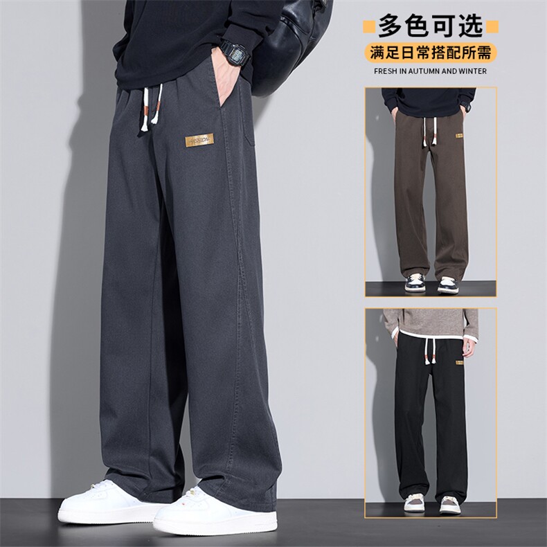 2025新款秋季休闲裤男宽松直筒裤男士休闲潮流秋季K3501-特P40,男装休闲裤,星座610（原A335）