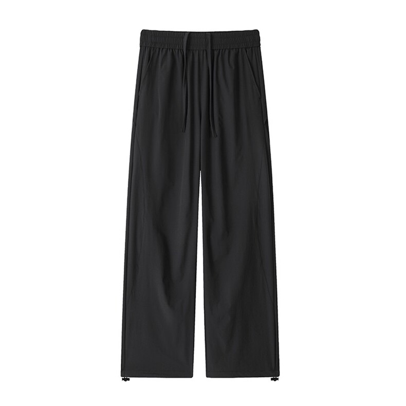 2026夏季新款港风拼接宽松冰感冰丝裤男K6749-特P33建议零售价78,男装休闲裤,电商A001