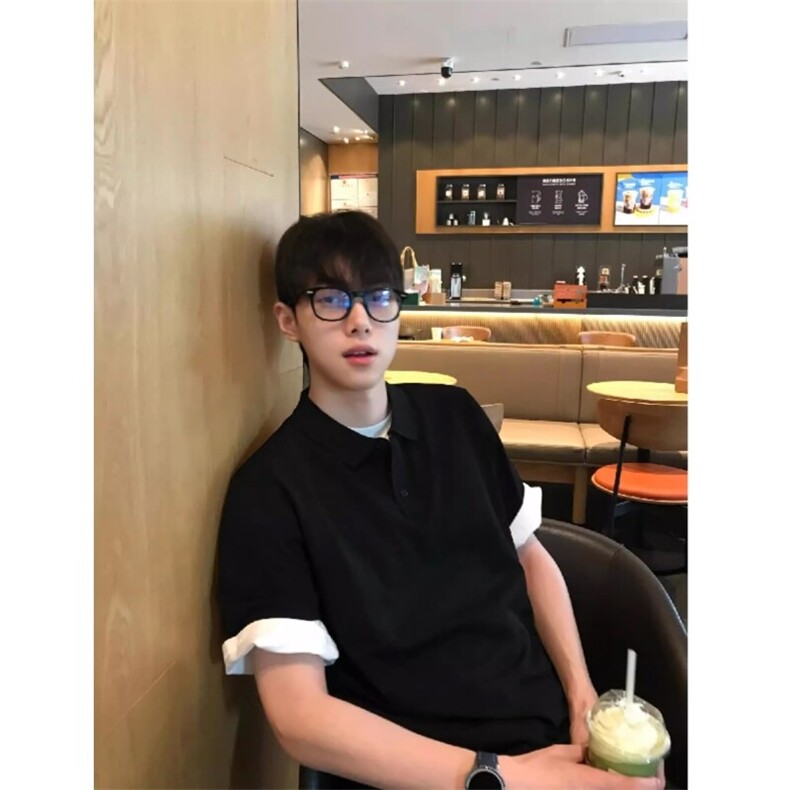 TK226-58高质量假两件拼接短袖体恤t恤,男装T恤,星座807