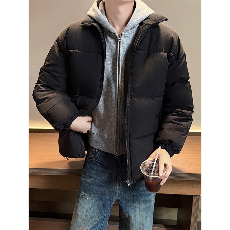 冬季外套纯色棉服白花灰棉衣保暖情侣面包服男D2200-TP35不,男装棉衣,电商A102