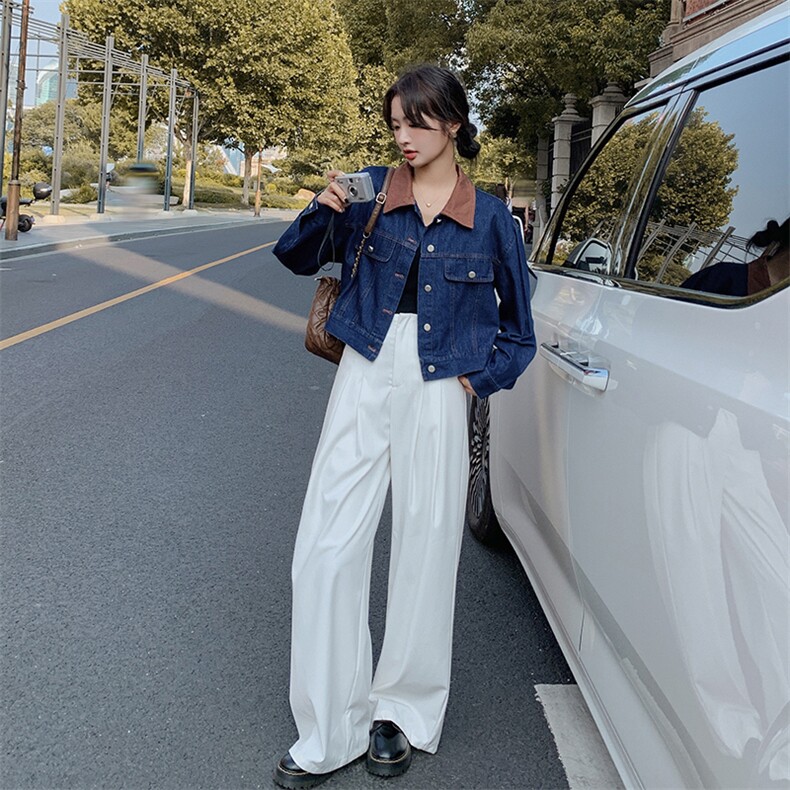 秋装新款撞色休闲牛仔短外套212A-8802-P115-168,女装套装/套裙,浙宝212A