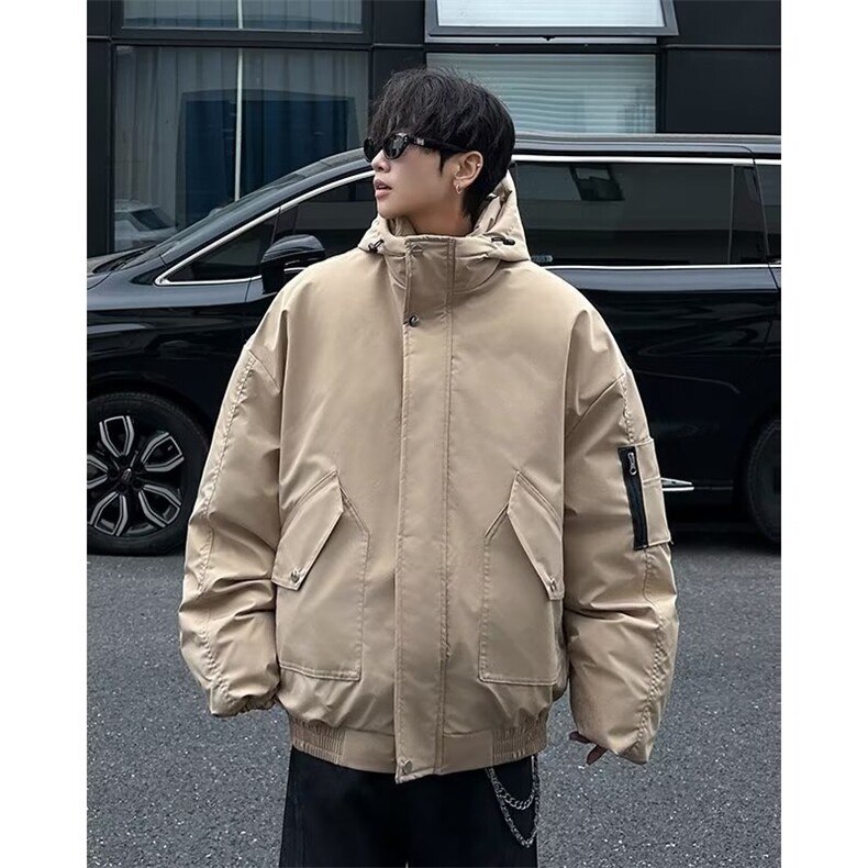 F632P95飞行员夹克棉服外套男冬季加厚潮牌宽松情侣工装,男装夹克,星座512-6