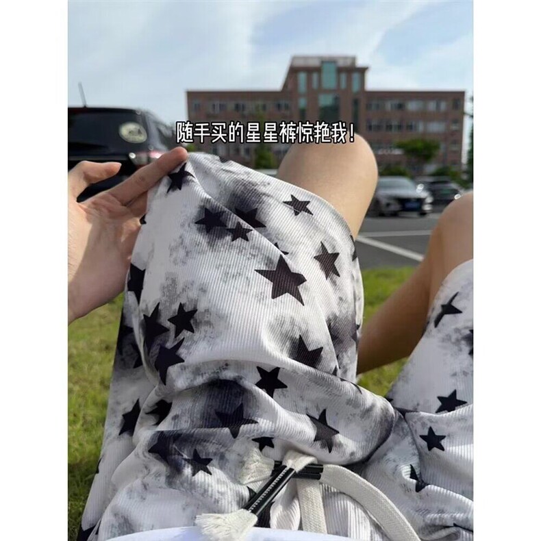 网图现货 美式复古五分裤子宽松直筒休闲沙滩裤DK41/P25图片