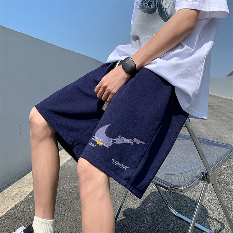 冰丝短裤男士大码宽松休闲五分裤男运动中裤MK37259-P15,男装休闲裤,电商A040