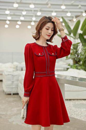 【现货】小香风淑女连衣裙，女装连衣裙，新依佳人