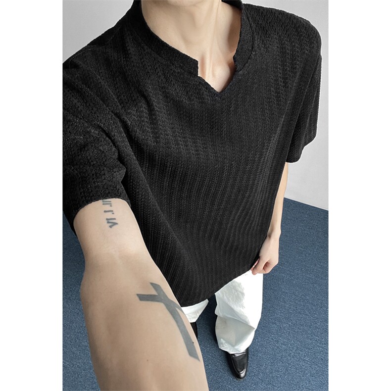 HT25864改短港风内景大码简约V领短袖T恤M-5XHT26171-特P14，男装T恤，电商A022