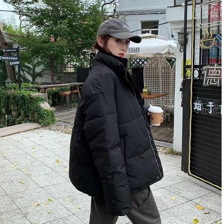 冬季新款男士假两件棉衣外套宽松休闲立领加厚设计感棉服棉袄潮流,男装棉衣,星座601-2