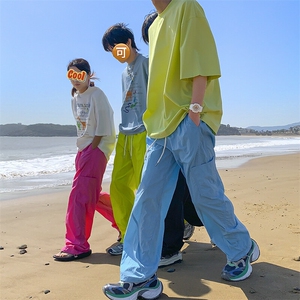 春夏新款速干多巴胺分割弯刀裤宽松 M~4XL XZ604-KG73-P45控58图片