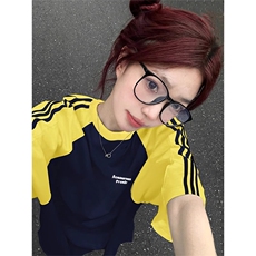 夏季美式高街重磅纯棉三条杠织带插肩撞色男女短袖T恤CZ157-特P25，男装T恤，电商A486