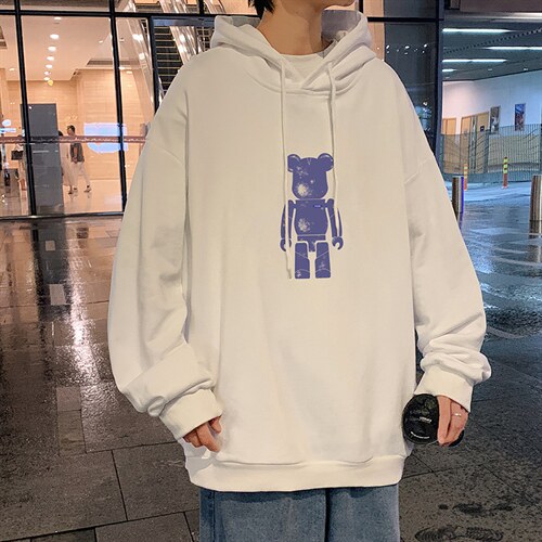 WY2242-P35纯棉连帽卫衣男大码运动帽衫宽松薄外套男，男装卫衣，电商A040