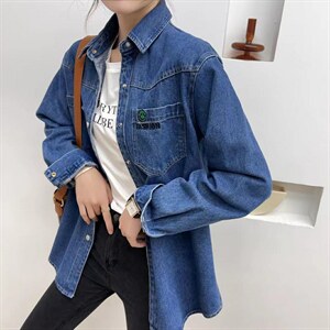 YZ2022春装系列牛仔衬衫外套上新图片