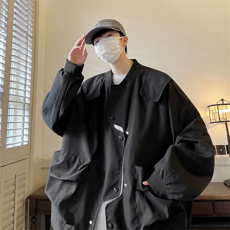错位门禁飞行员夹克男外套男棒球衣服XH26-P70,男装夹克,电商B367