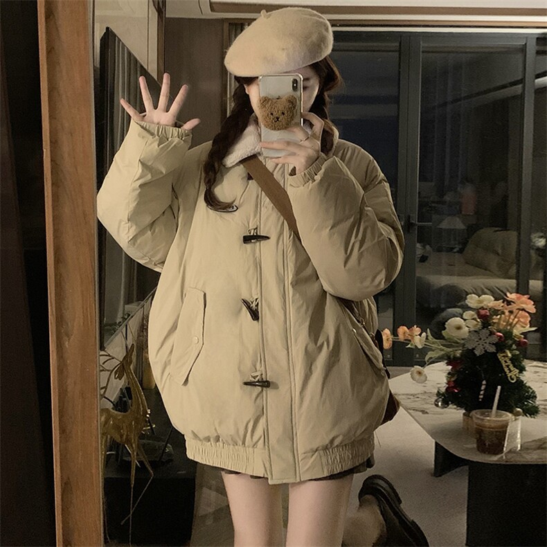C940-P125日系棉服女冬季新款韩系羊羔绒牛角扣百搭学生棉衣外套,男装棉衣,星座911-2(原星座613-2）