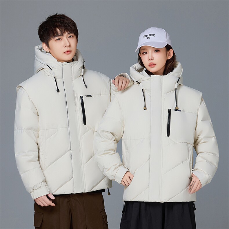 可拆卸袖羽绒服男休闲潮流小众韩版高品质短款外套男YR2411-P200,男装羽绒服,星座1210A