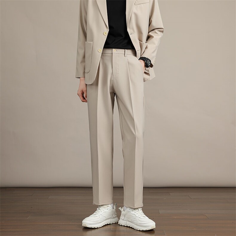 西裤男秋冬新款韩版简约舒适休闲九分裤CY96-P40(69），男装西裤，星座214-5