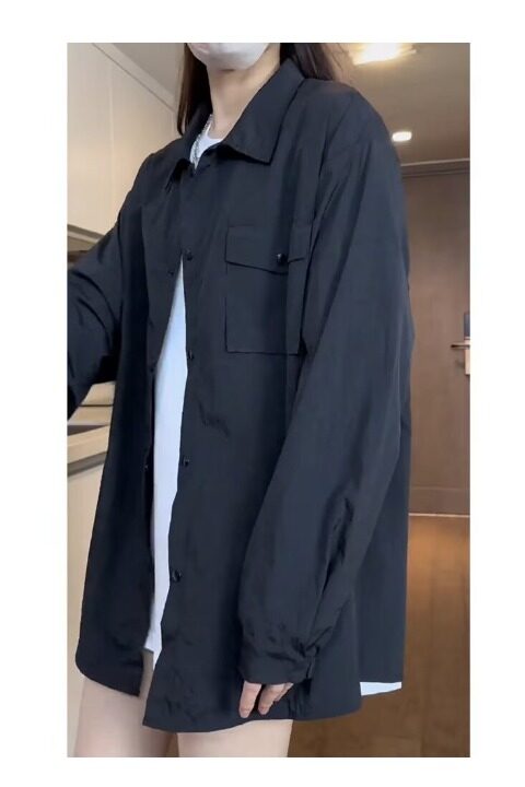 气质百搭2025夏季薄款衬衫情侣款原宿慵懒男防晒衣网图FS581-p42,男装衬衫,星座302B
