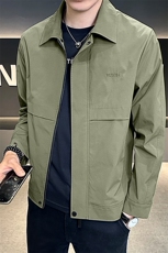 夹克男翻领韩版修身轻商务纯色刺绣外套A329-329-1-P85，男装夹克，电商A329