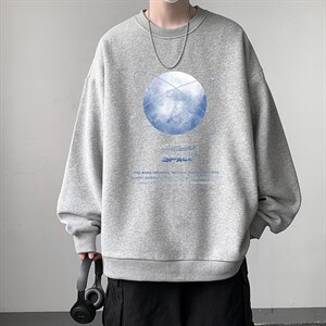 圆领卫衣男大码加厚长袖t恤男装  S6241-P28 加绒款-P33图片