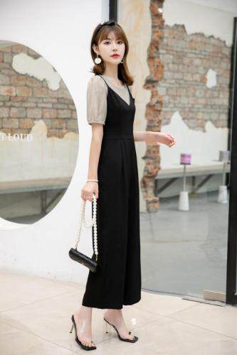 夏装，两件套，女装，水锦红