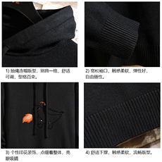 LM68040-P58加绒款-P68连帽毛衣男大码带帽针织衫男毛线衣砖墙，男装针织衫/毛衣，电商A040A