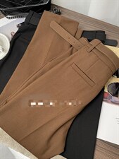 毛呢人字纹小脚裤，其它，袖洛哥弟