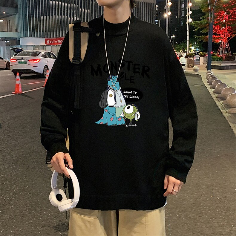 M18074-P45加绒款-P65半高领毛衣男士大码针织衫男毛线衣男,男装针织衫/毛衣,电商A040