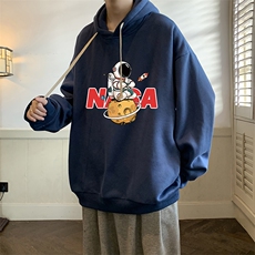纯棉连帽卫衣男大码运动帽衫宽松薄WY2289-P35，男装卫衣，电商A040