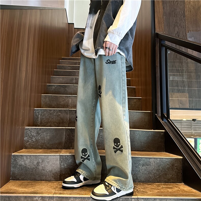k1063-p55-控78M-5XL现货显高显瘦黄泥港风高阶牛仔裤多口袋,男装牛仔裤,星座116