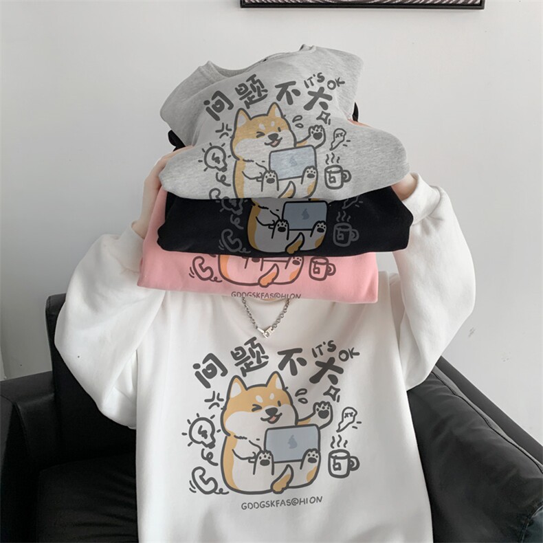 已注册/华棉内景秋冬重磅趣味宽松圆领卫衣男WY00246/P35加绒P45,男装卫衣,电商B316