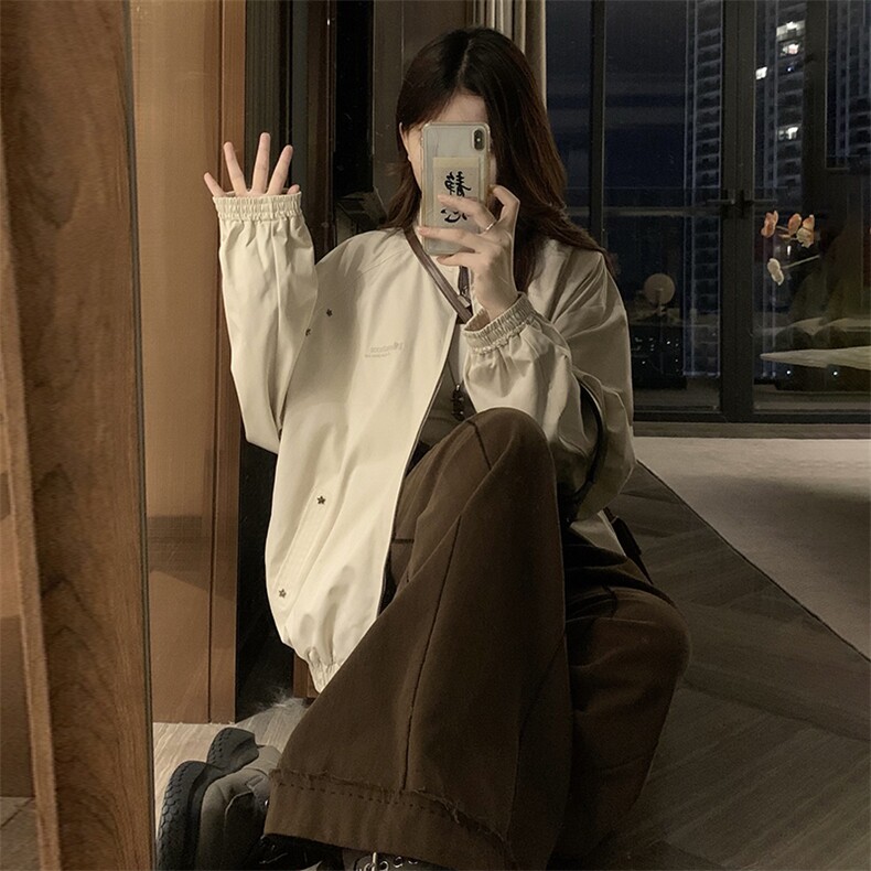 美式潮牌休闲工装外套女2025新款秋季登山夹克冲锋衣C800-P100,男装夹克,星座911-2(原星座613-2）