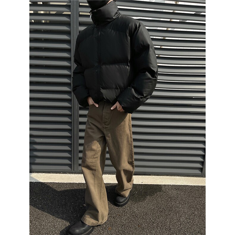 冬季2024短款宽松面包服男装美式棉衣冬装羽绒棉袄外套潮S370-P98,男装棉衣,电商A233-1